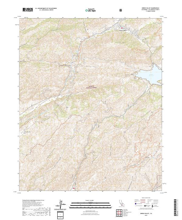 Green Valley, CA — USGS 7.5-minute topo (2021)