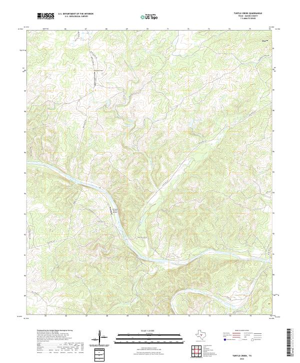 Turtle Creek, TX — USGS 7.5-minute topo (2022)