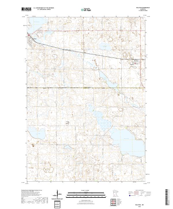 Balaton, MN — USGS 7.5-minute topo (2022)