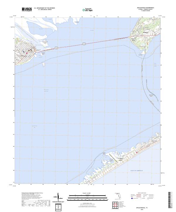 Apalachicola, FL — USGS 7.5-minute topo (2025)