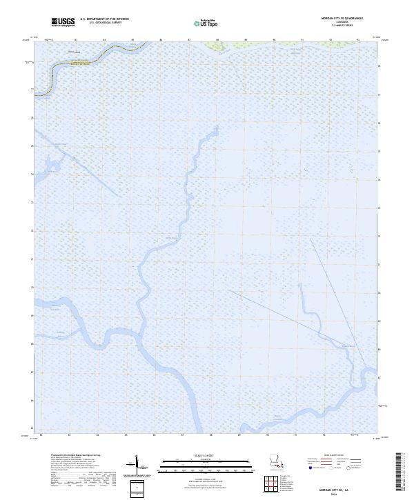 Morgan City SE, LA — USGS 7.5-minute topo (2024)