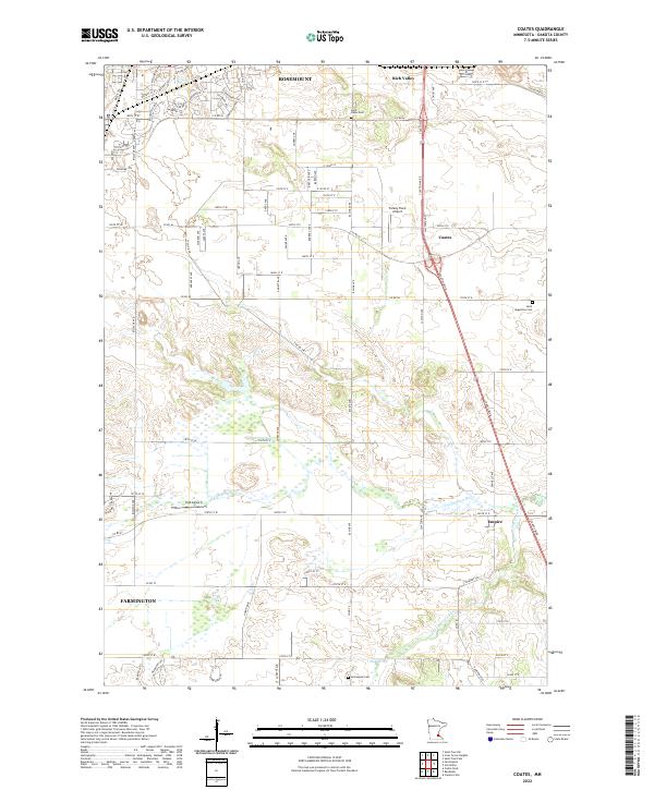 Coates, MN — USGS 7.5-minute topo (2022)
