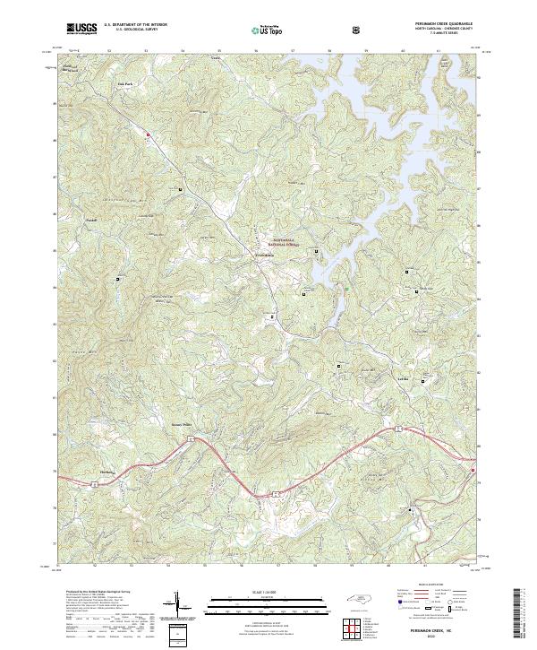 Persimmon Creek, NC — USGS 7.5-minute topo (2022)