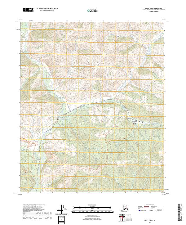 Circle A-5 SE, AK — USGS 7.5-minute topo (2024)