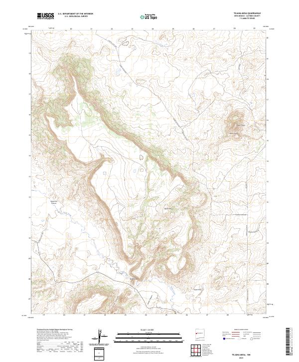 Tejana Mesa, NM — USGS 7.5-minute topo (2023)