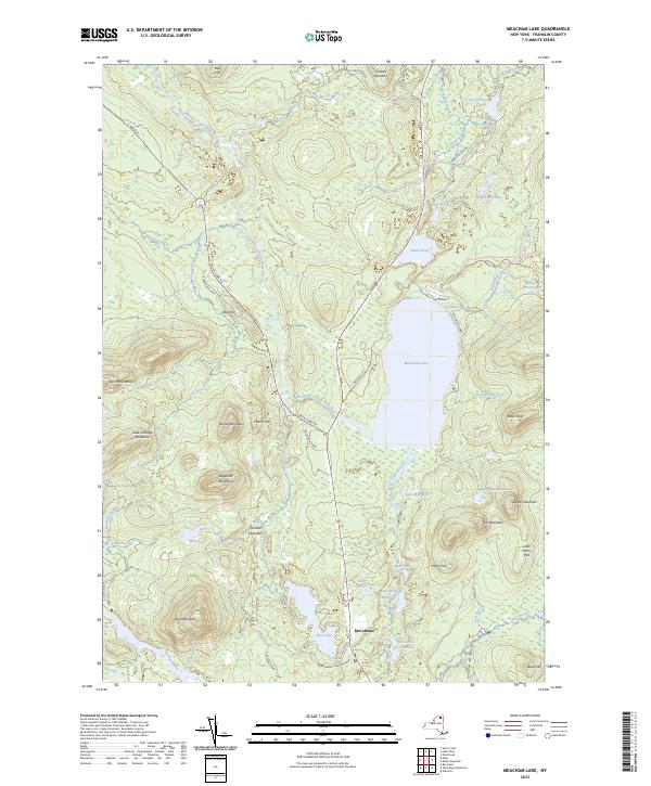 Meacham Lake, NY — USGS 7.5-minute topo (2023)