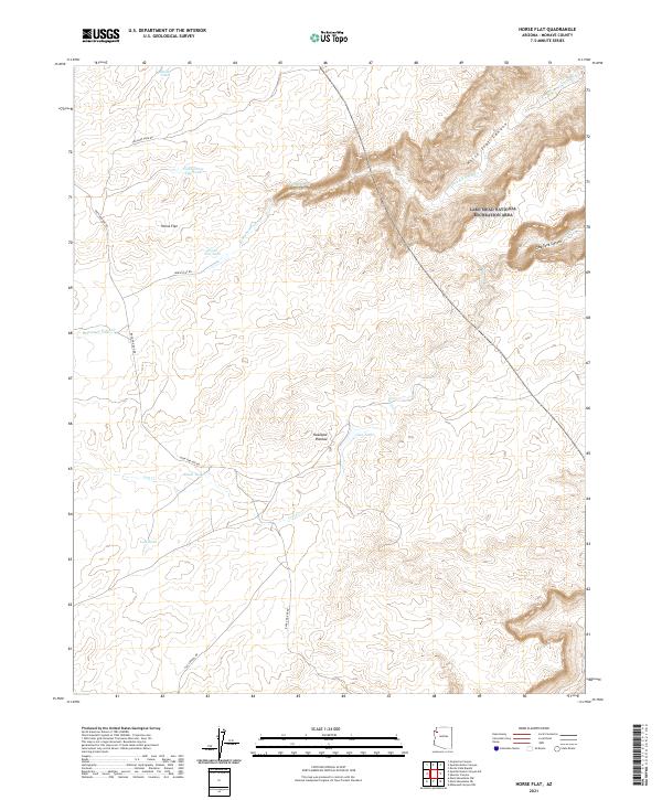 Horse Flat, AZ — USGS 7.5-minute topo (2021)