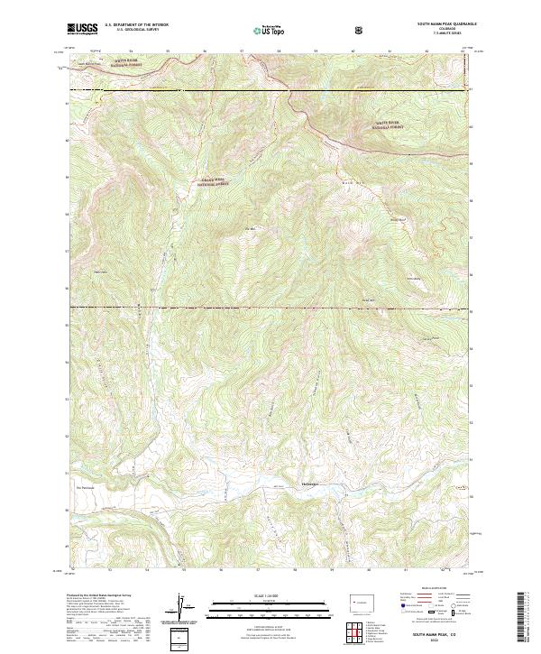 South Mamm Peak, CO — USGS 7.5-minute topo (2022)