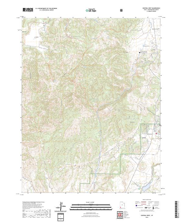 Central West, UT — USGS 7.5-minute topo (2023)