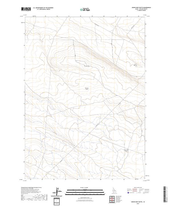 Crows Nest Butte, ID — USGS 7.5-minute topo (2023)