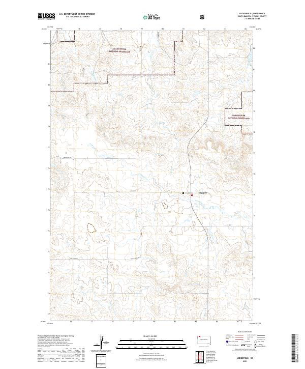 Lodgepole, SD — USGS 7.5-minute topo (2021)