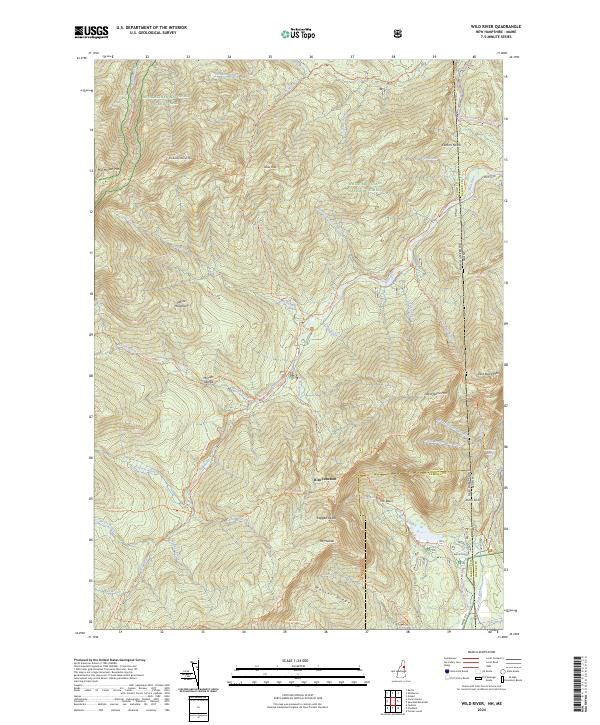Wild River, NH-ME — USGS 7.5-minute topo (2024)