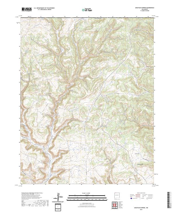 Anastacio Spring, NM — USGS 7.5-minute topo (2023)