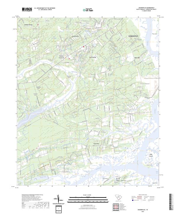 Legareville, SC — USGS 7.5-minute topo (2024)