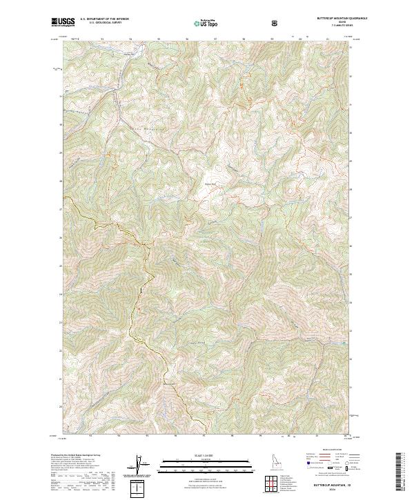 Buttercup Mountain, ID — USGS 7.5-minute topo (2024)