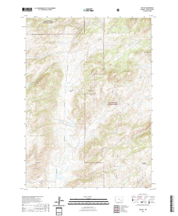 Toltec, WY — USGS 7.5-minute topo (2021)