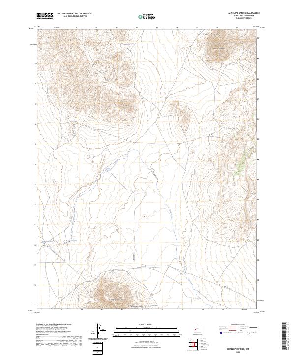Antelope Spring, UT — USGS 7.5-minute topo (2023)
