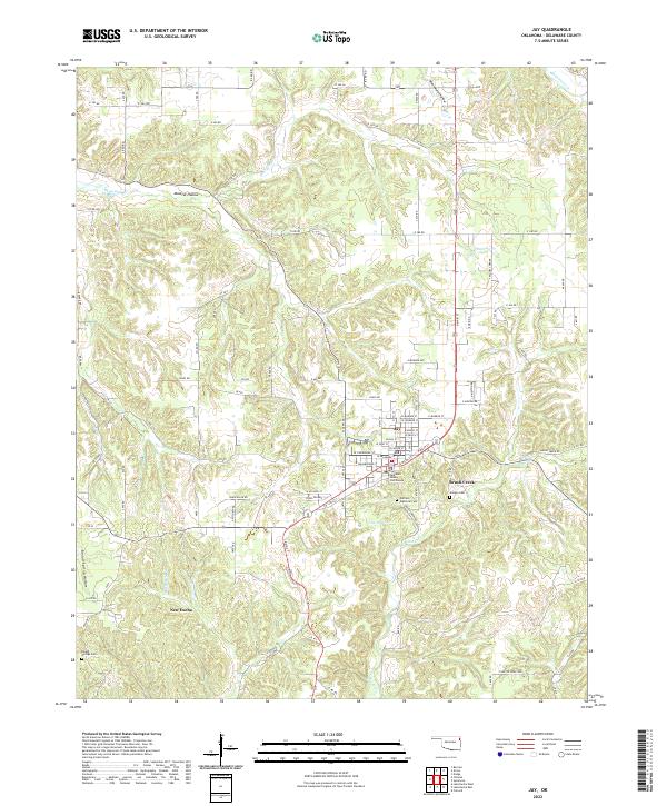 Jay, OK — USGS 7.5-minute topo (2022)