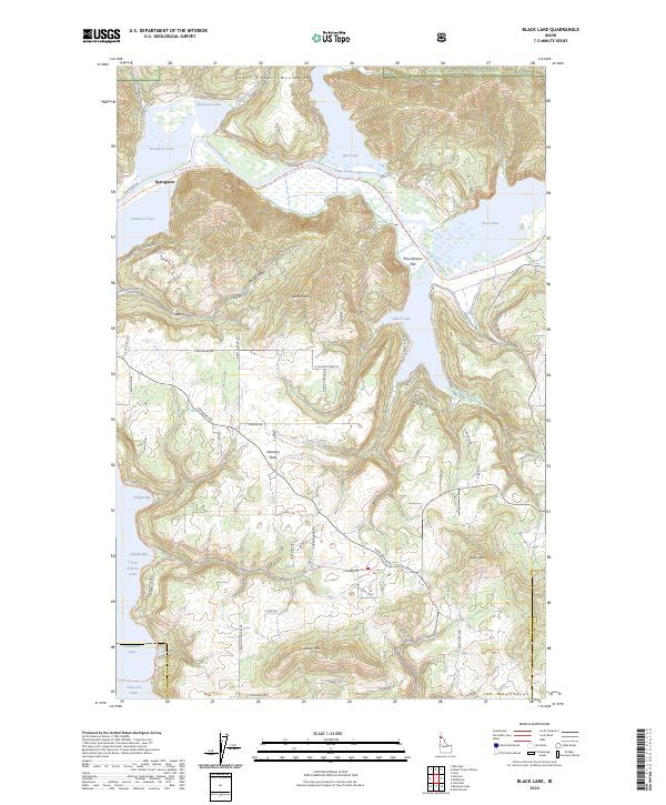 Black Lake, ID — USGS 7.5-minute topo (2024)