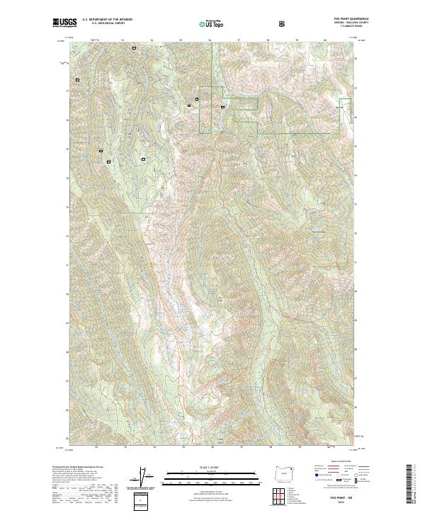Fox Point, OR — USGS 7.5-minute topo (2023)