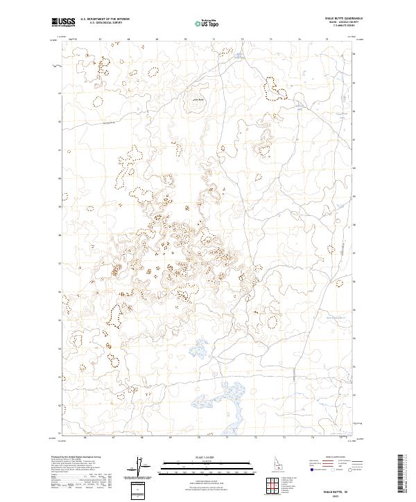 Shale Butte, ID — USGS 7.5-minute topo (2023)