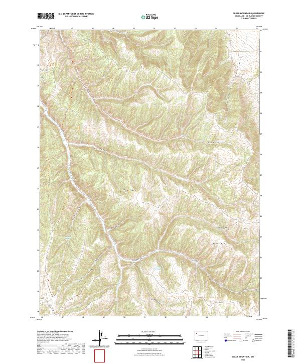 Segar Mountain, CO — USGS 7.5-minute topo (2022)