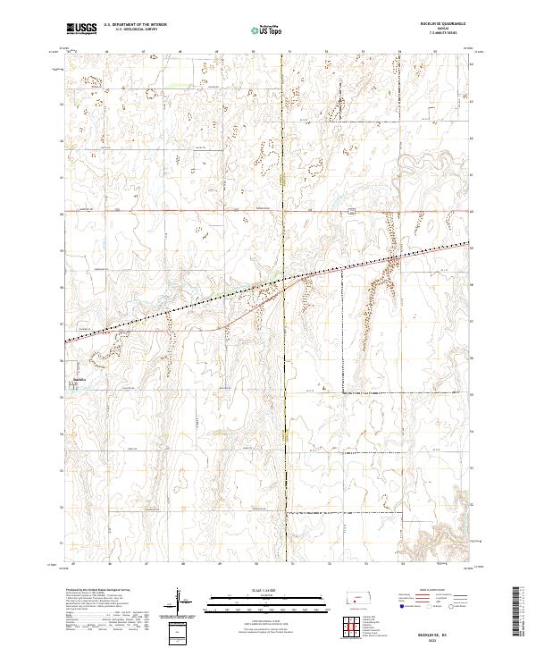 Bucklin SE, KS — USGS 7.5-minute topo (2022)