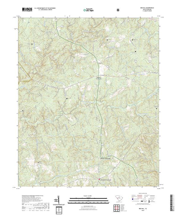 Red Hill, SC — USGS 7.5-minute topo (2024)