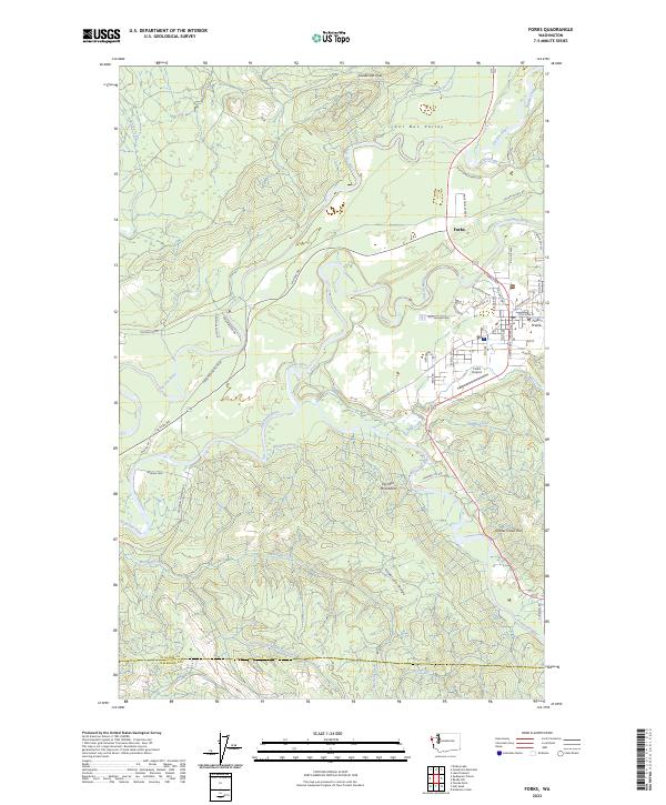 Forks, WA — USGS 7.5-minute topo (2023)