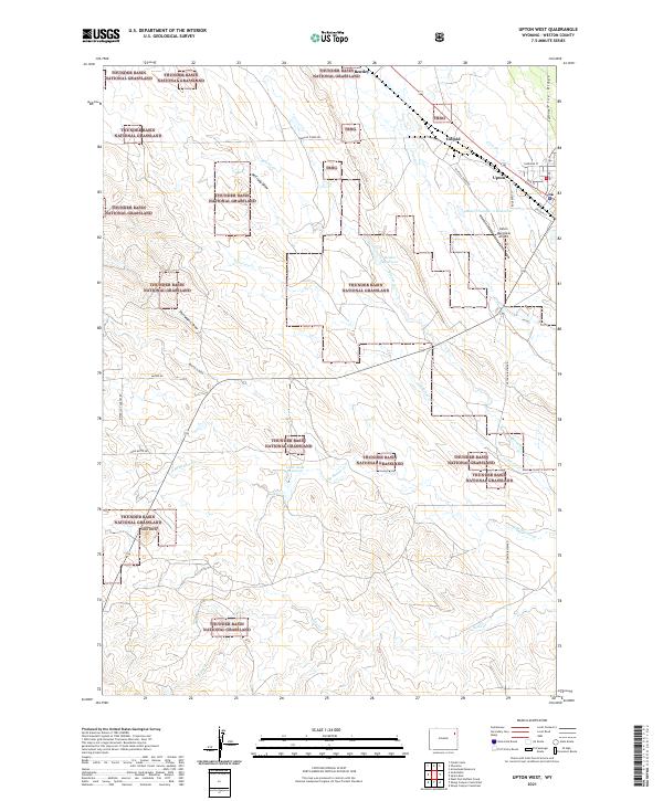 Upton West, WY — USGS 7.5-minute topo (2021)