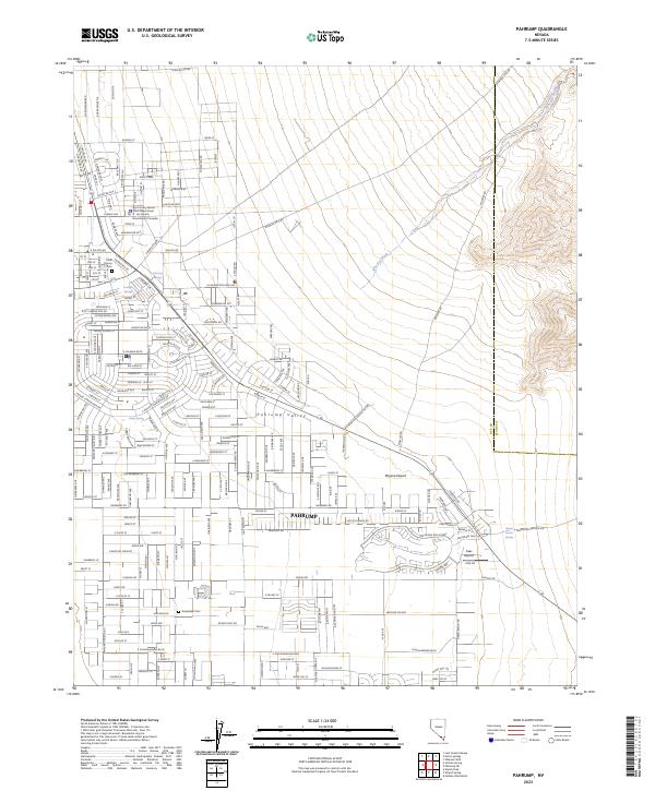 Pahrump, NV — USGS 7.5-minute topo (2023)