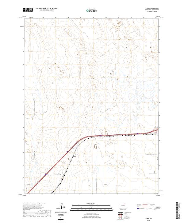 Tampa, CO — USGS 7.5-minute topo (2022)