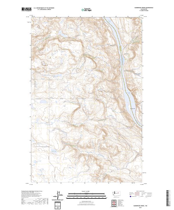 Sanderson Creek, WA — USGS 7.5-minute topo (2023)