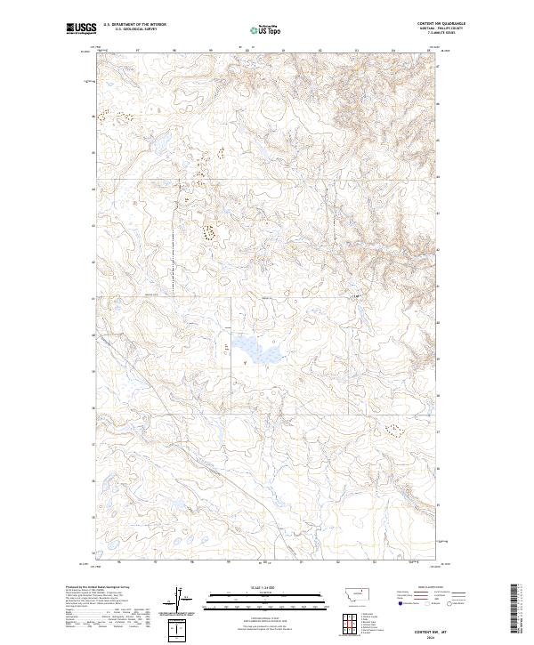 Content NW, MT — USGS 7.5-minute topo (2024)