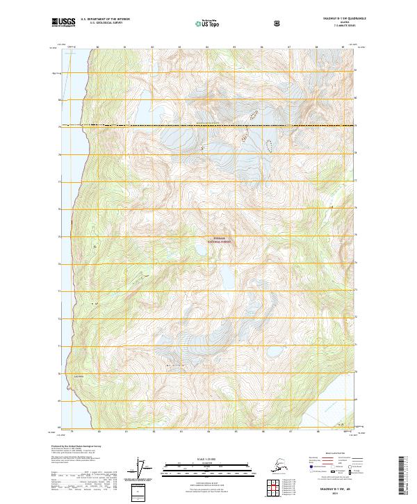 Skagway B-1 SW, AK — USGS 7.5-minute topo (2021)