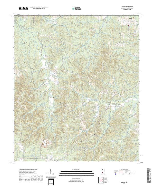 Smyrna, MS — USGS 7.5-minute topo (2024)