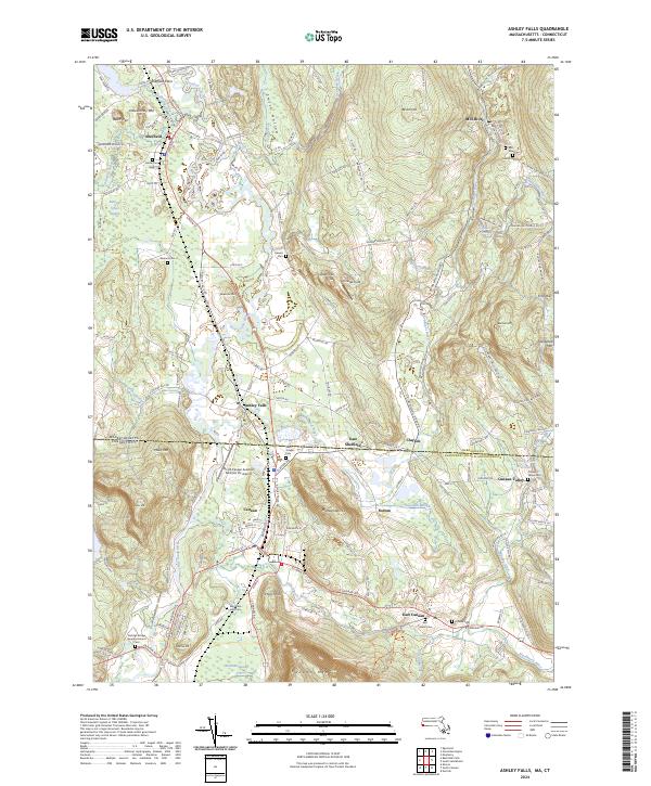 Ashley Falls, MA-CT — USGS 7.5-minute topo (2024)