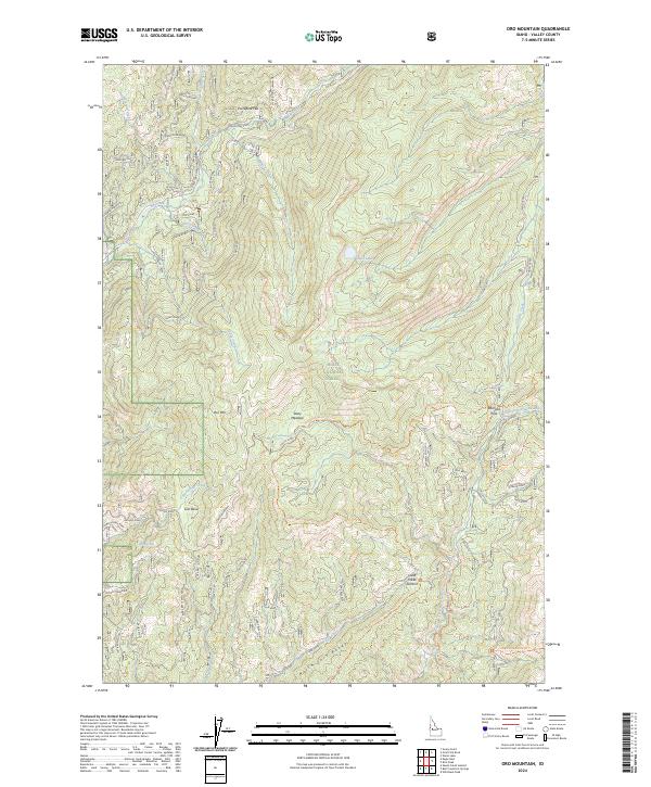 Oro Mountain, ID — USGS 7.5-minute topo (2024)