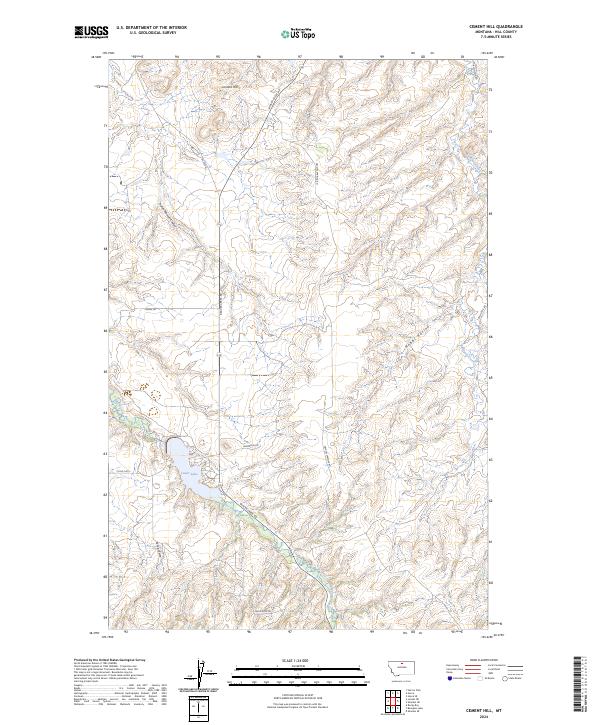 Cement Hill, MT — USGS 7.5-minute topo (2024)