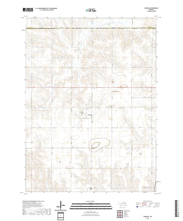 Cornlea, NE — USGS 7.5-minute topo (2021)