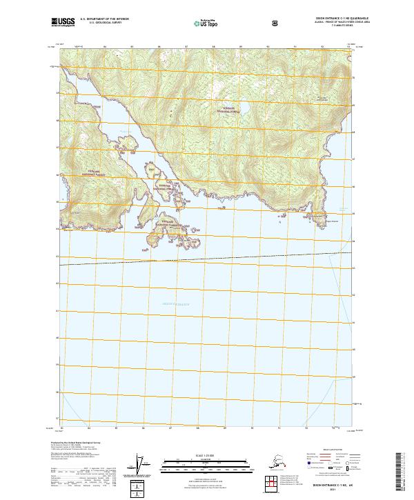 Dixon Entrance C-1 NE, AK — USGS 7.5-minute topo (2021)