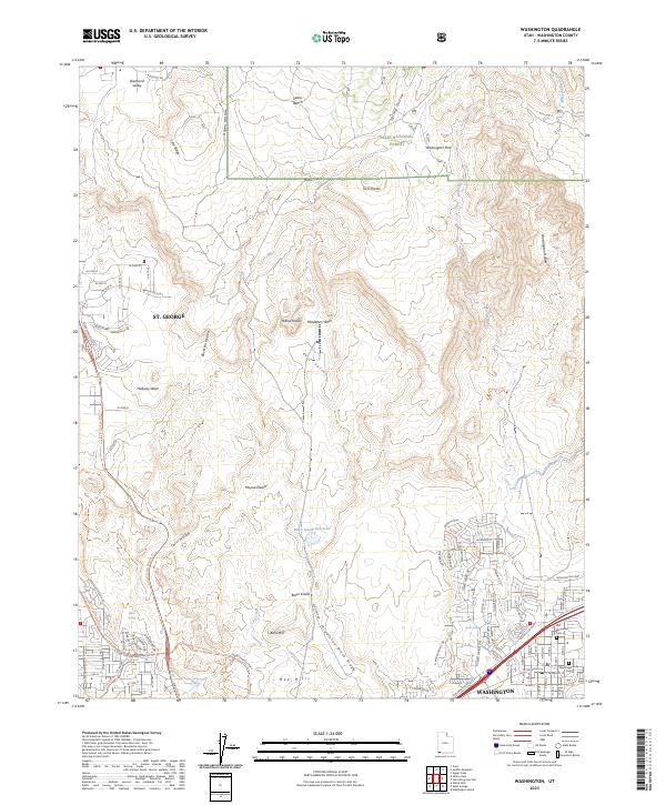 Washington, UT — USGS 7.5-minute topo (2023)