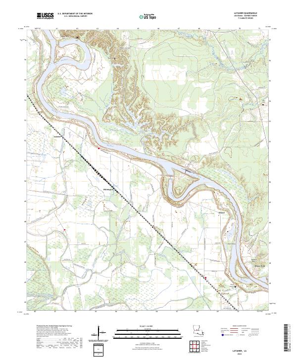 Latanier, LA — USGS 7.5-minute topo (2024)