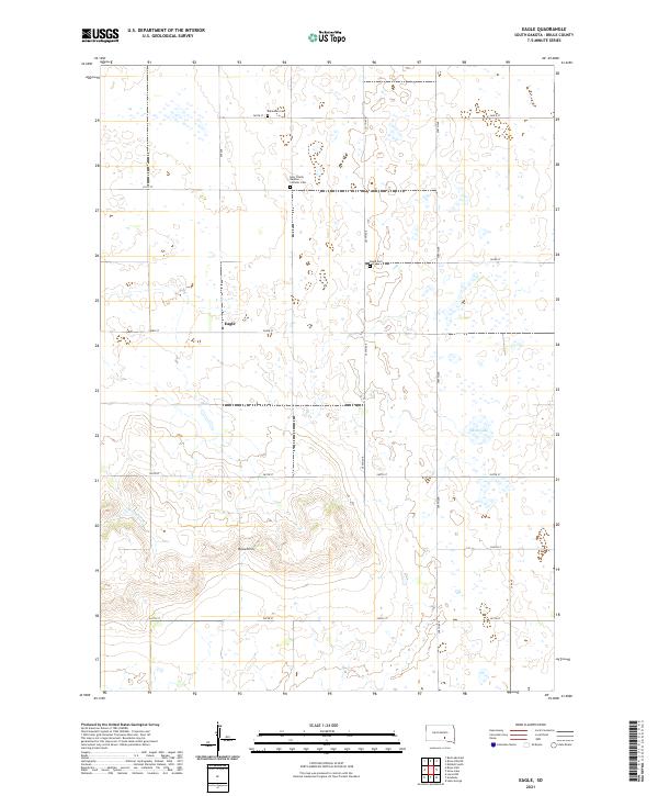 Eagle, SD — USGS 7.5-minute topo (2021)