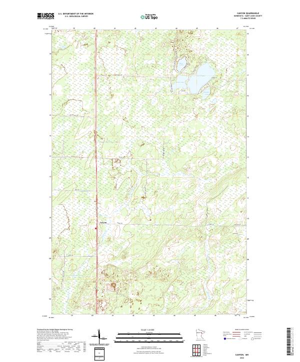 Canyon, MN — USGS 7.5-minute topo (2022)