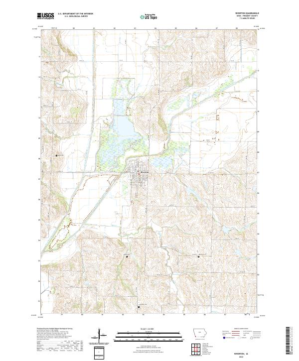 Riverton, IA — USGS 7.5-minute topo (2022)