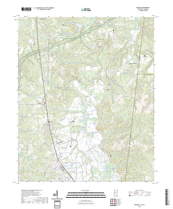 Belmont, MS-AL — USGS 7.5-minute topo (2024)