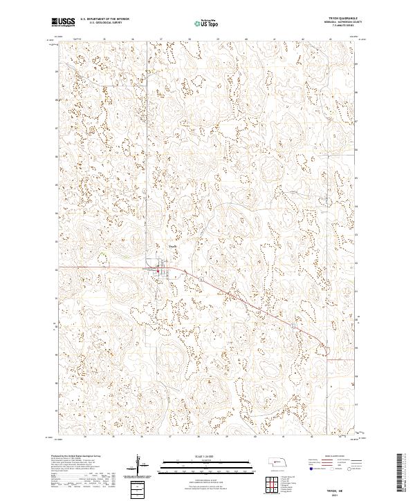 Tryon, NE — USGS 7.5-minute topo (2021)