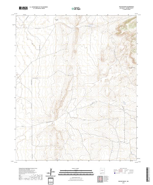 Wilson Ranch, NM — USGS 7.5-minute topo (2023)