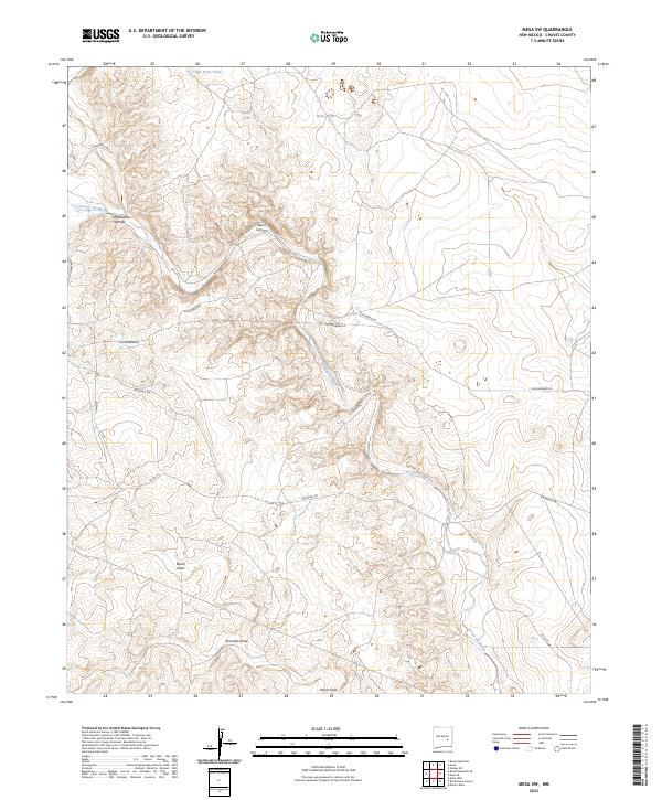Mesa SW, NM — USGS 7.5-minute topo (2023)